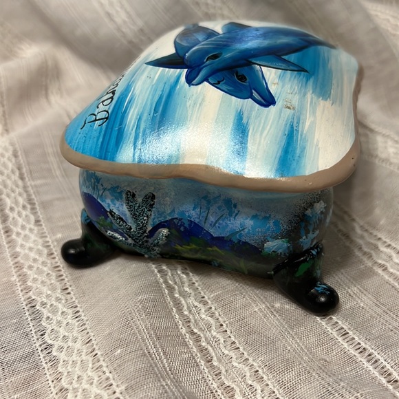 Hand Painted Ceramic Box - Picture 3 of 11